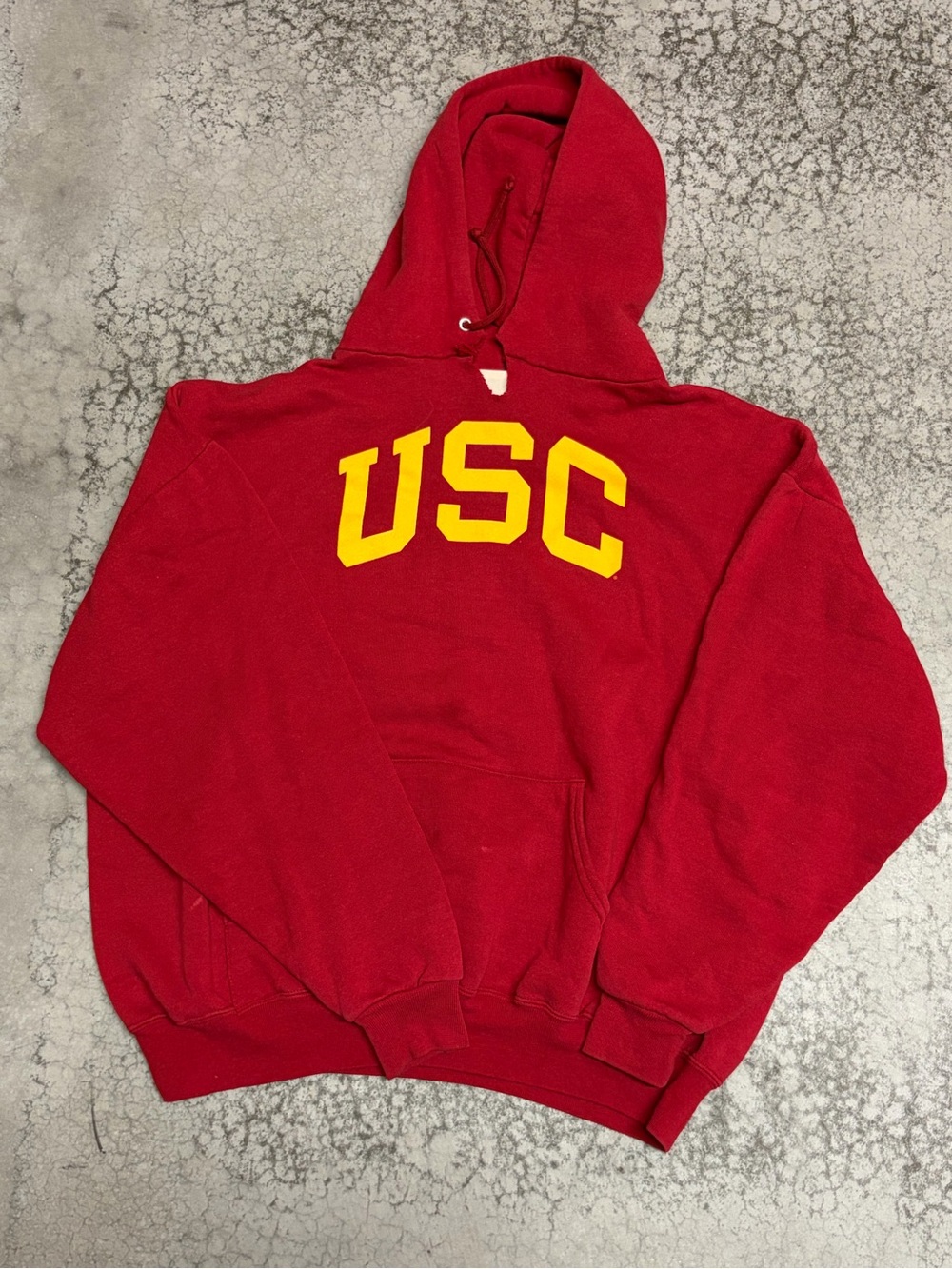 USC Trojans Red Hoodie Pullover Vintage 90s Size XL